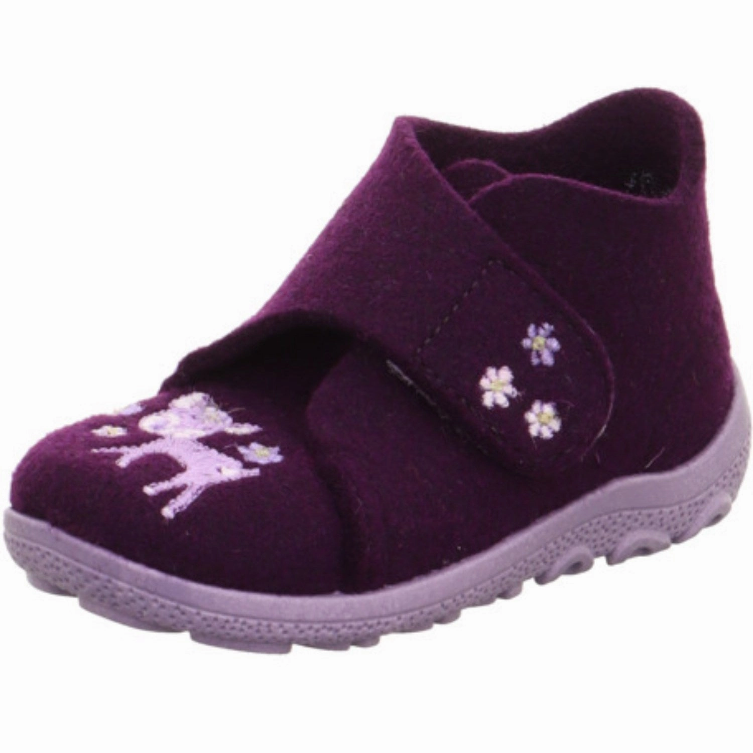 Superfit Purple Happy Octi Slippers With Warm Lining Easy To Slip Light Foot