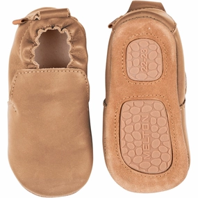 MELTON Delicate Leather Slippers Cognac Instant Comfort Fit Breathable Lining