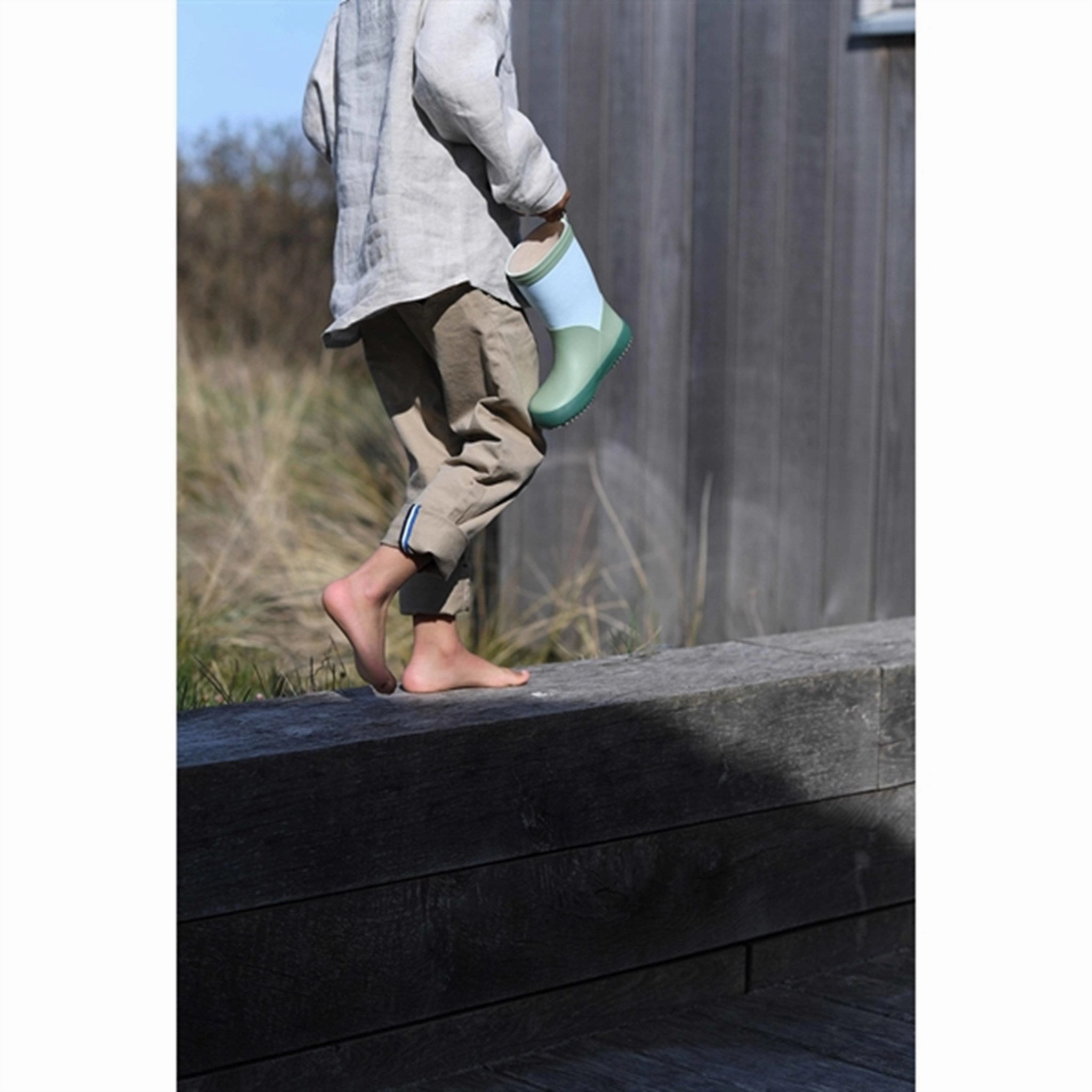 Waterproof Stylish Explorer Bisgaard Rubber Boots Fashion II Misty Blue