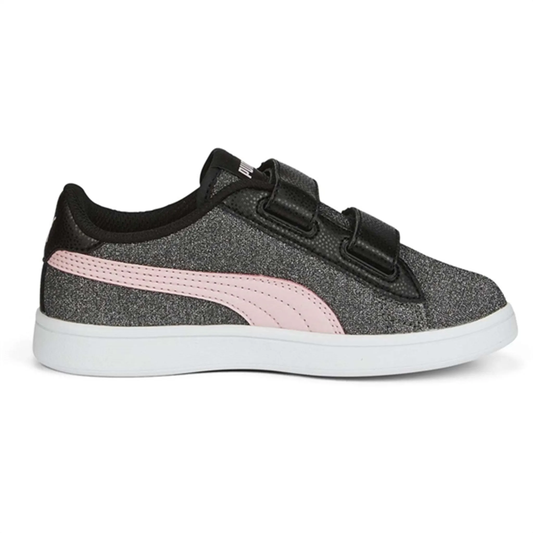 City Motion Puma Smash V2 Glitz GlamV Black-Almond Blossom Sneakers