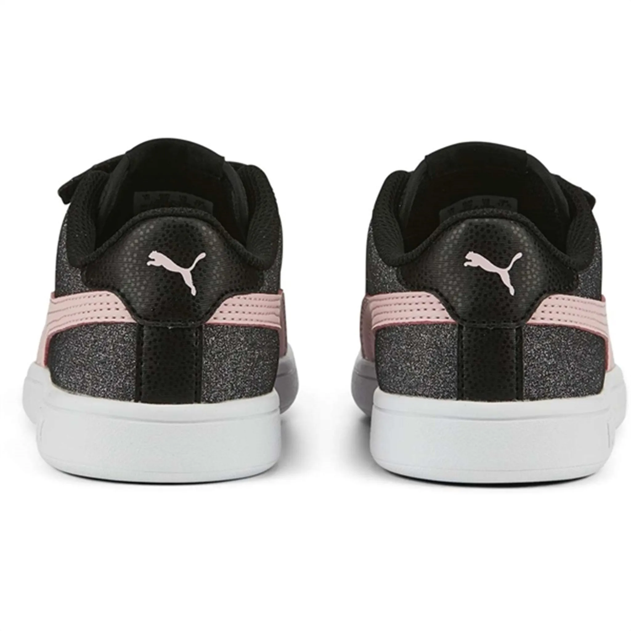 Active Everyday Puma Smash V2 Glitz GlamV Black-Almond Blossom Sneakers