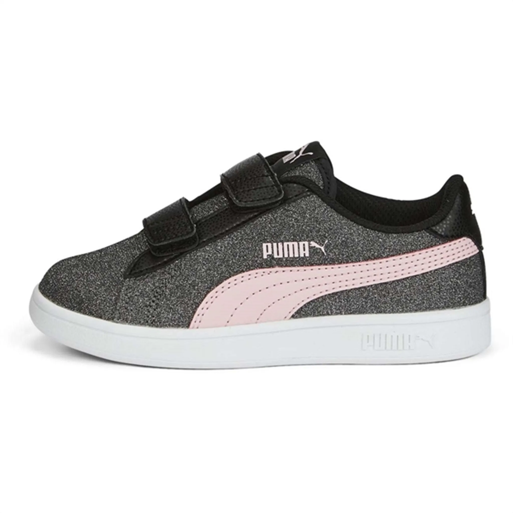 Puma Smash V2 Glitz GlamV Black-Almond Blossom Sneakers Easy on Street Flex