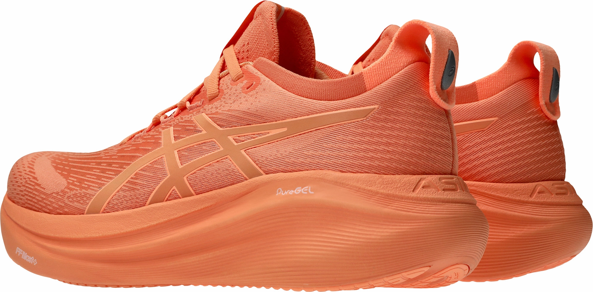 Asics Gel Nimbus 27 Lite-Show Womens Running Shoes - Orange Professional - athlete Midfoot Brace