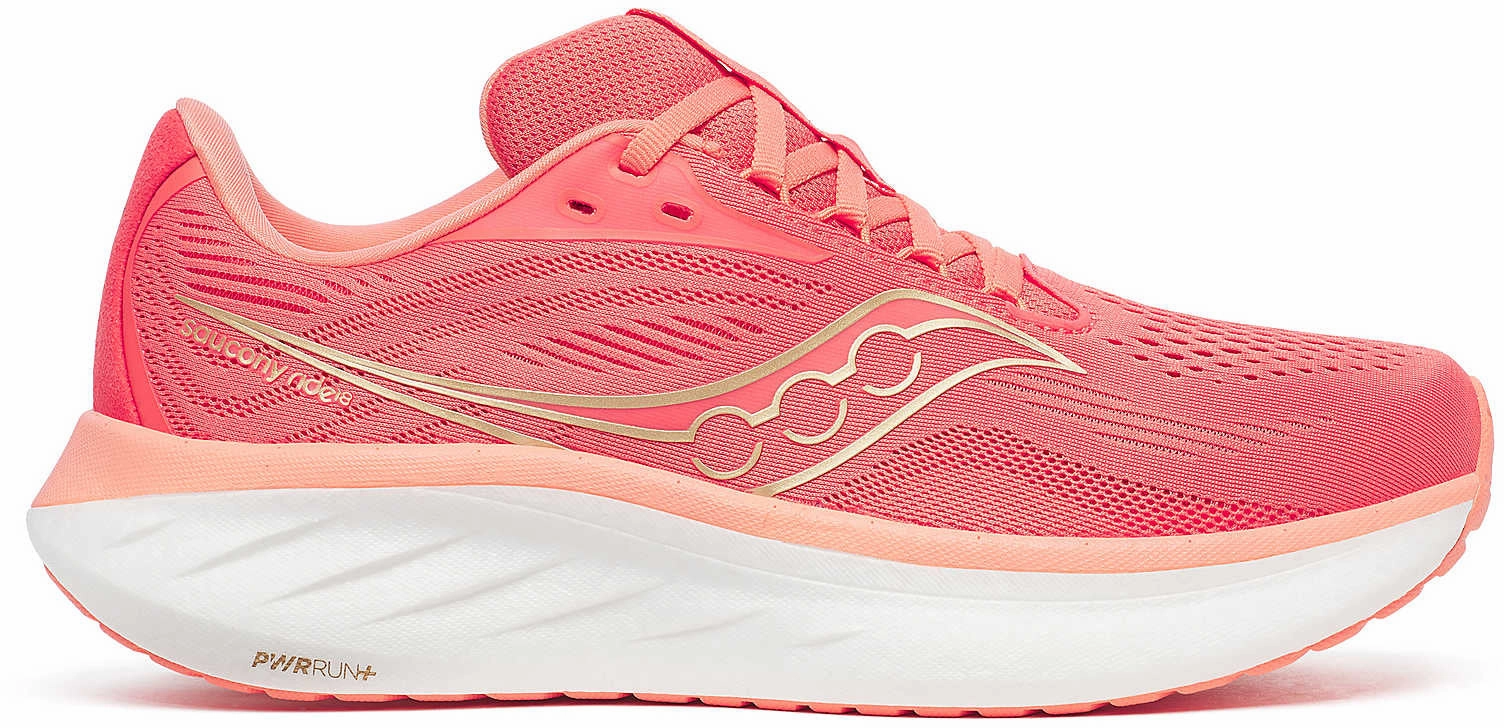 Enhanced comfort Saucony Ride 18 Womens Running Shoes - Pink