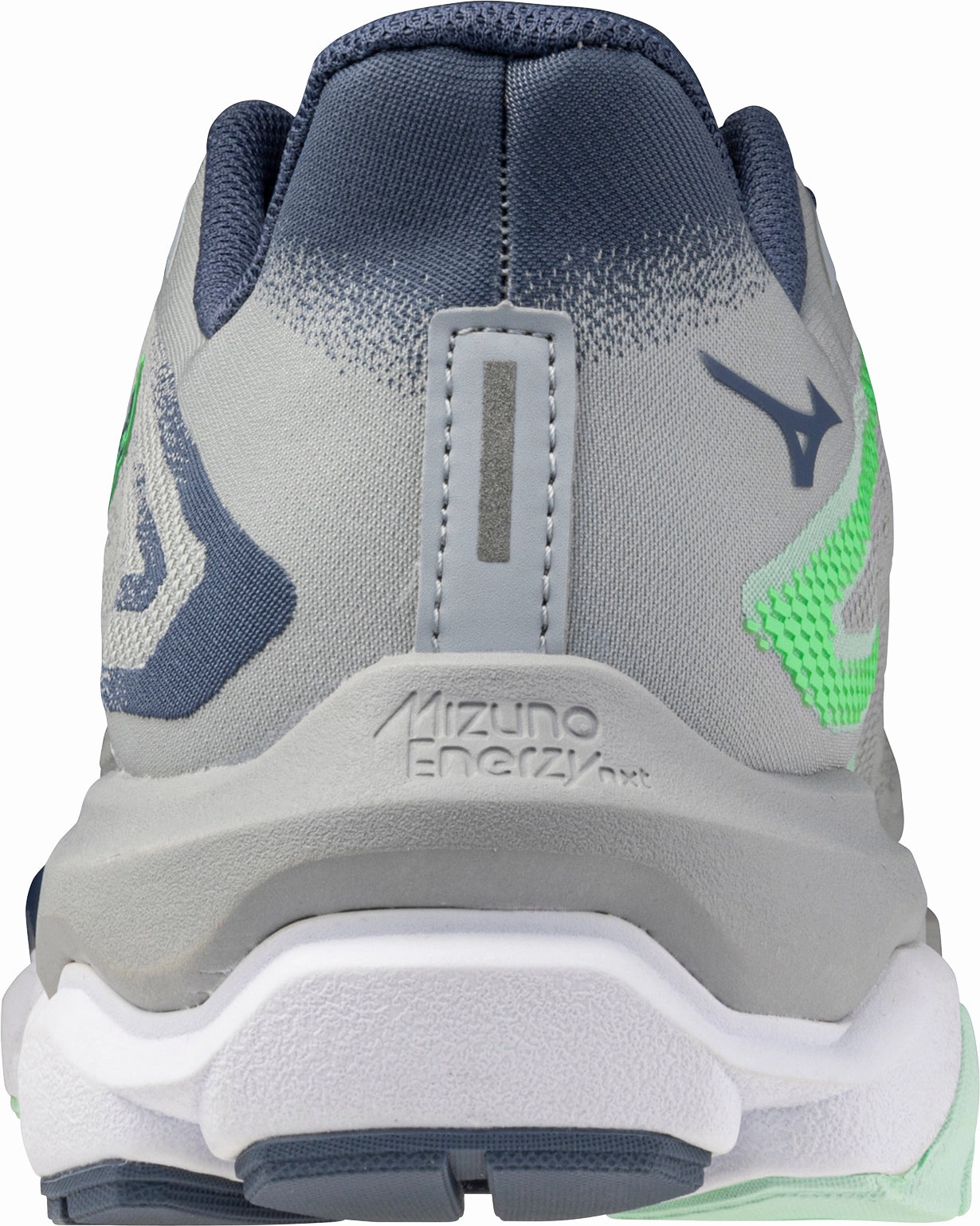 Shock Absorbing Sole Gradual Transition Mizuno Wave Horizon 8 Mens Running Shoes - Grey