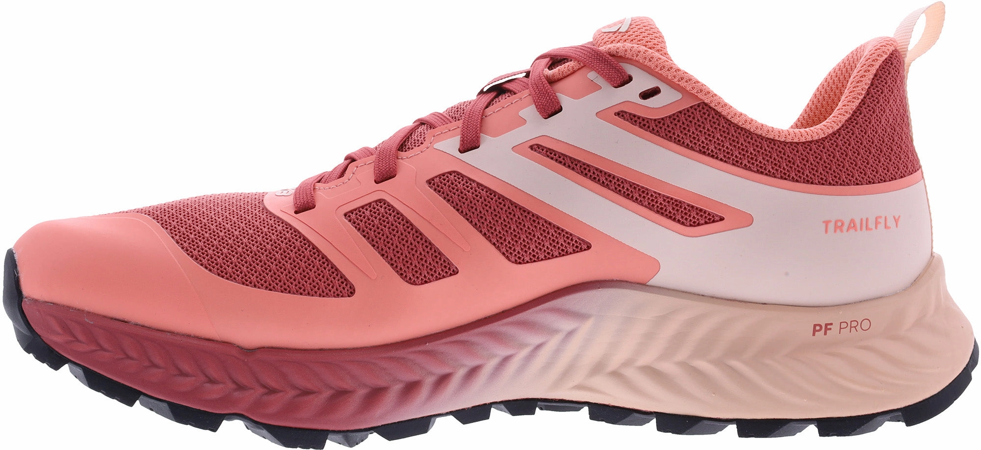 Thermoformed Overlay 3D printed midsole Inov8 TrailFly Womens Trail Running Shoes - Pink