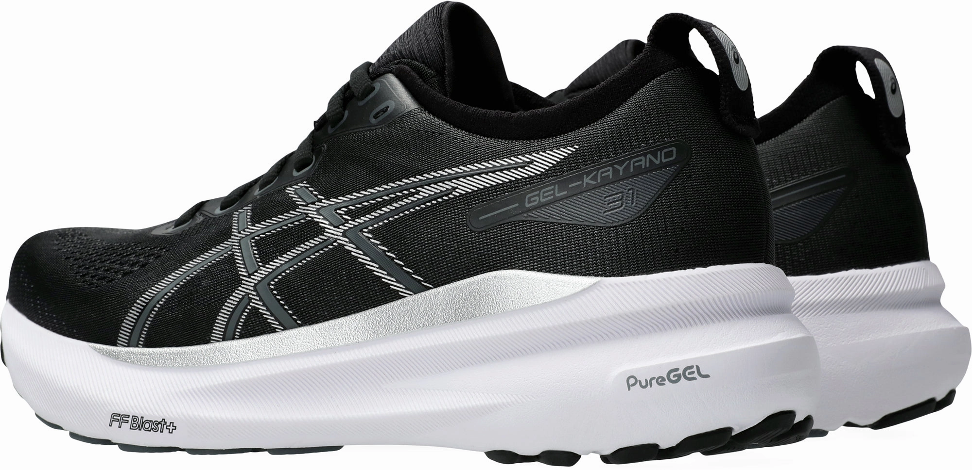 cushioned - footbed - material shoes grass - running shoes Asics Gel Kayano 31 Womens Running Shoes - Black