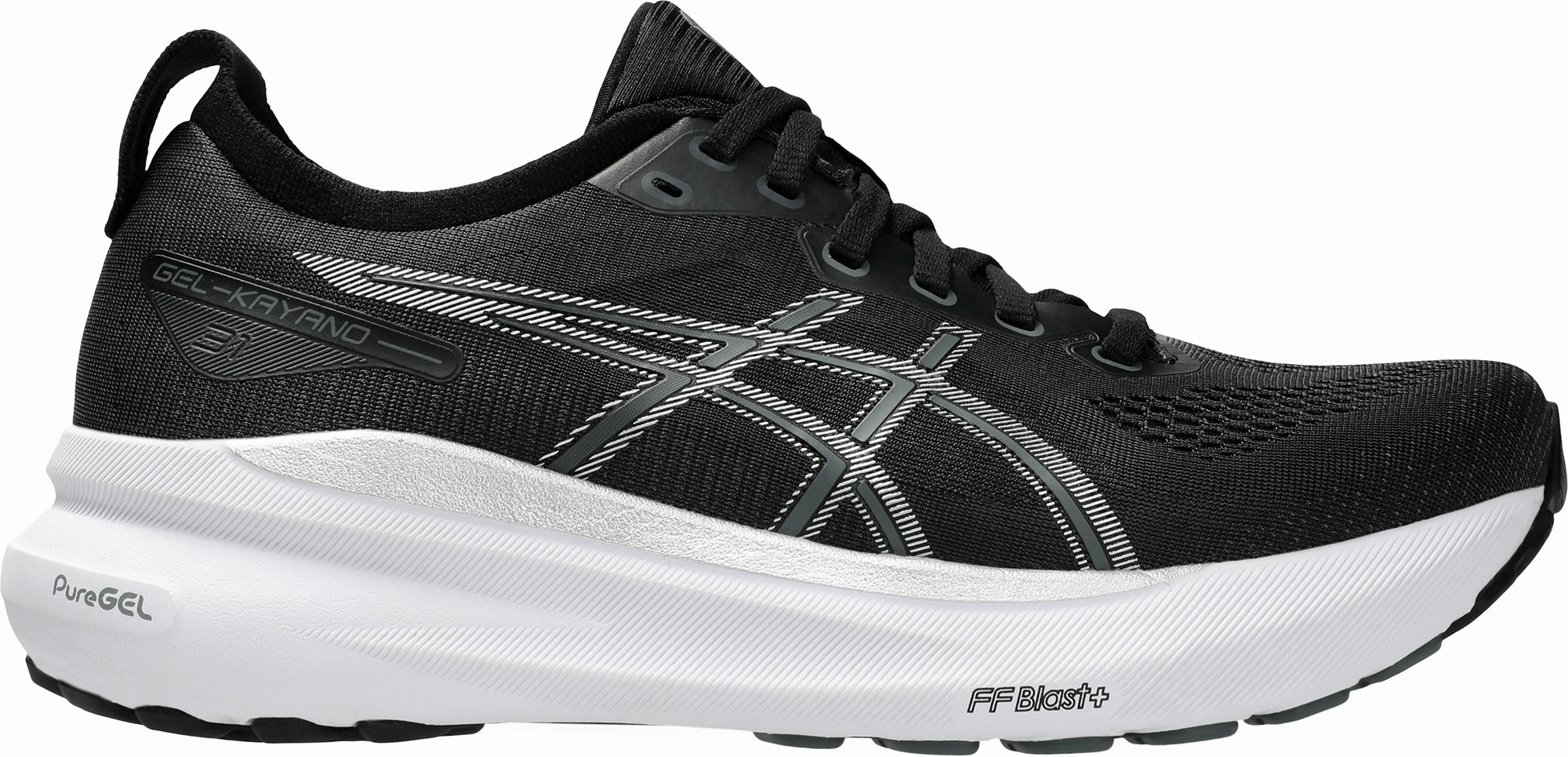 Unibody Outsole Construction Asics Gel Kayano 31 Womens Running Shoes - Black