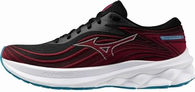 Mizuno Wave Skyrise 5 Mens Running Shoes - Black lateral - support shoes frequent use