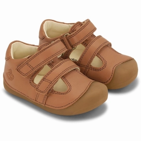 Bundgaard Cognac Petit Summer Beach Sandals Wave Fun