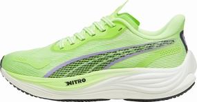 Bacterial Inhibition Layer Puma Velocity Nitro 3 Womens Running Shoes - Green