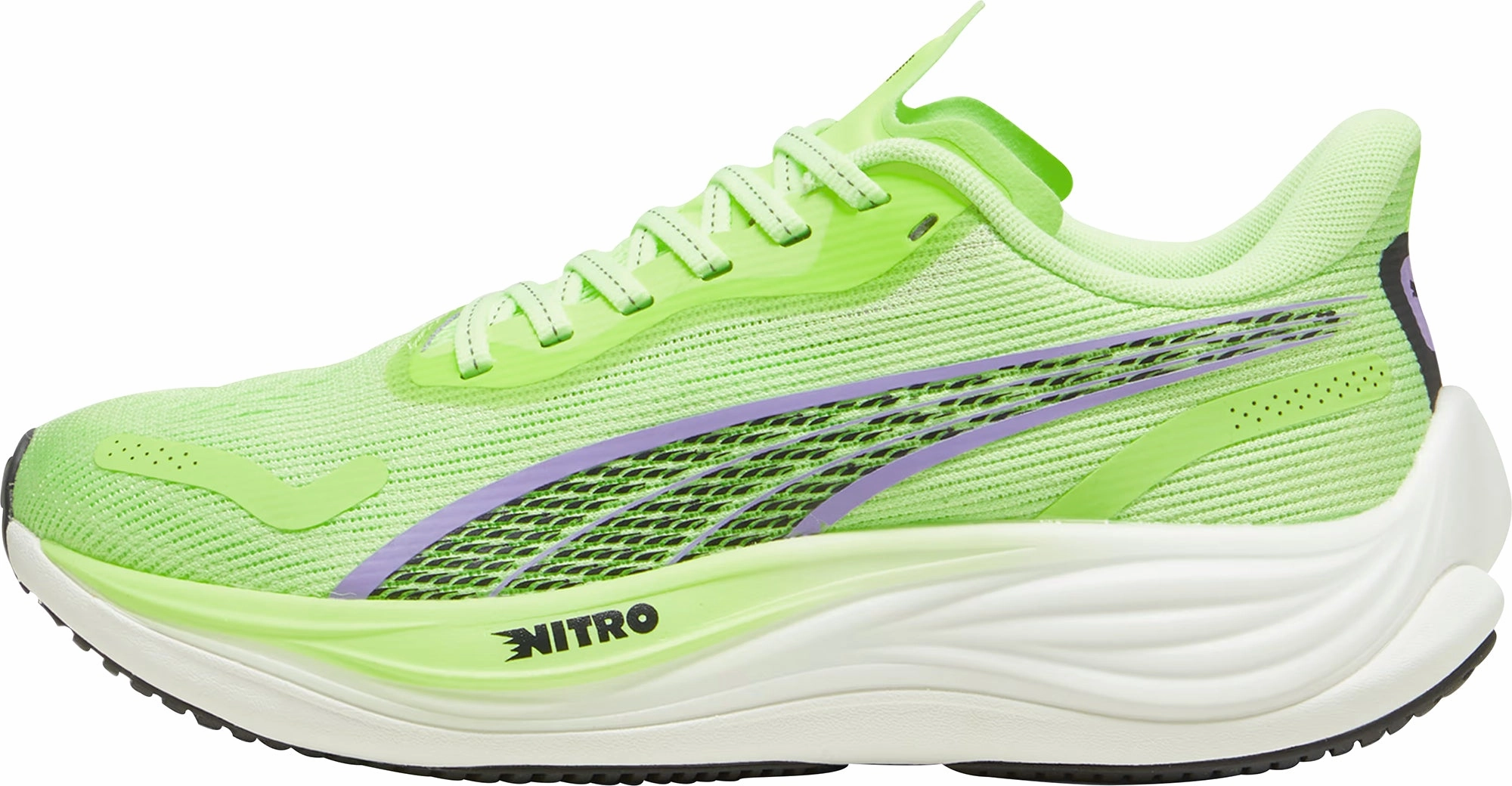 Bacterial Inhibition Layer Puma Velocity Nitro 3 Womens Running Shoes - Green
