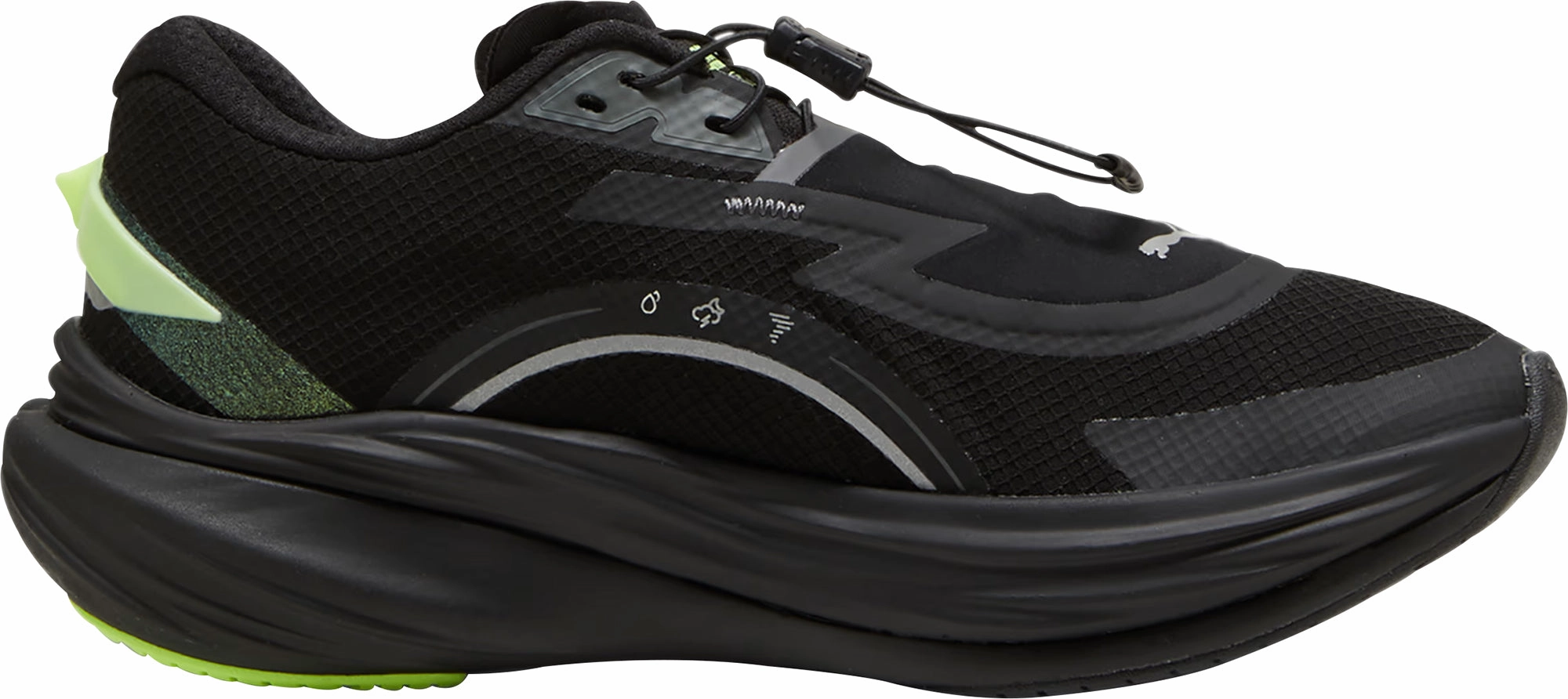 Puma Deviate Nitro 3 WTR  Womens Running Shoes - Black long - distance runner