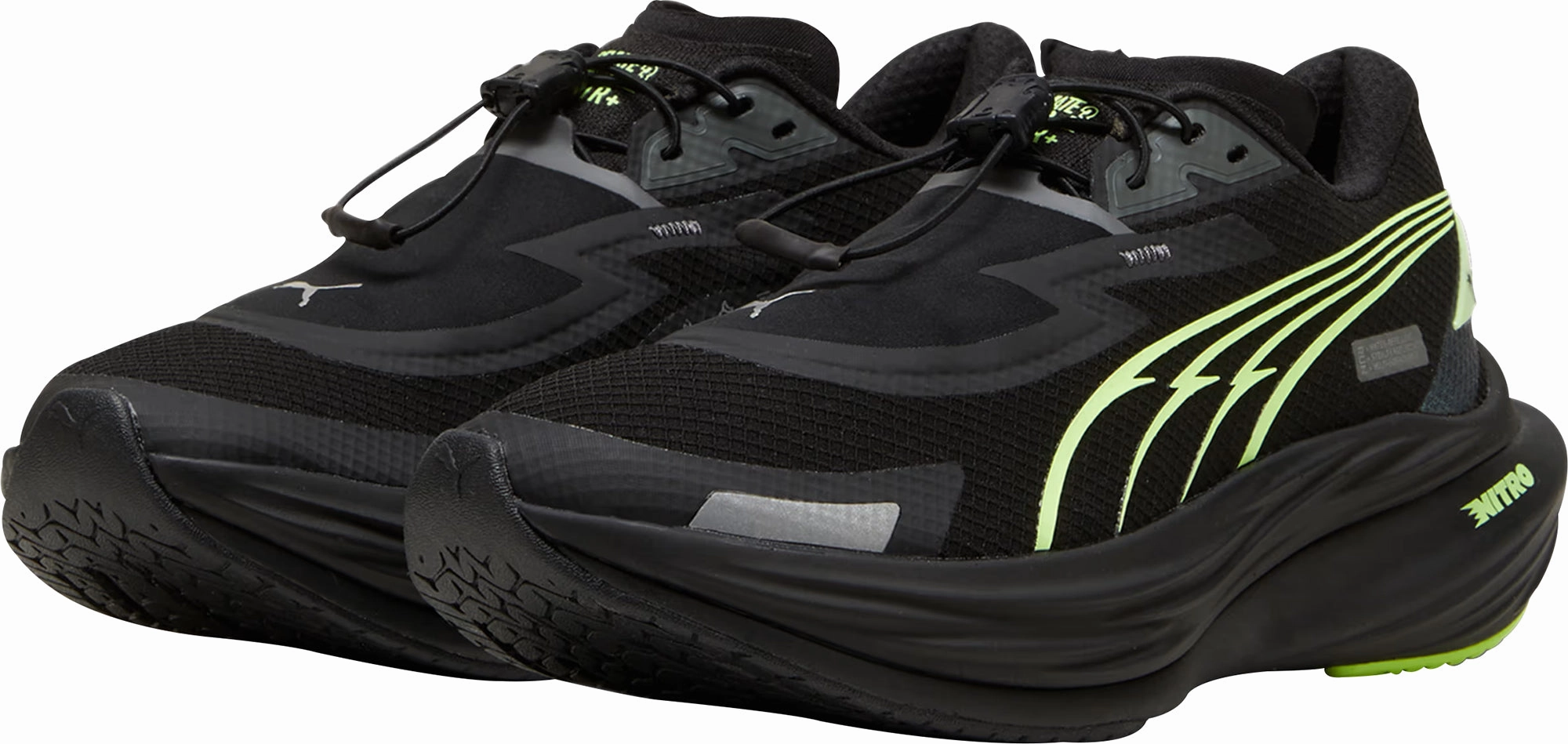 Puma Deviate Nitro 3 WTR  Womens Running Shoes - Black 10K shoes running for a way to stay successful