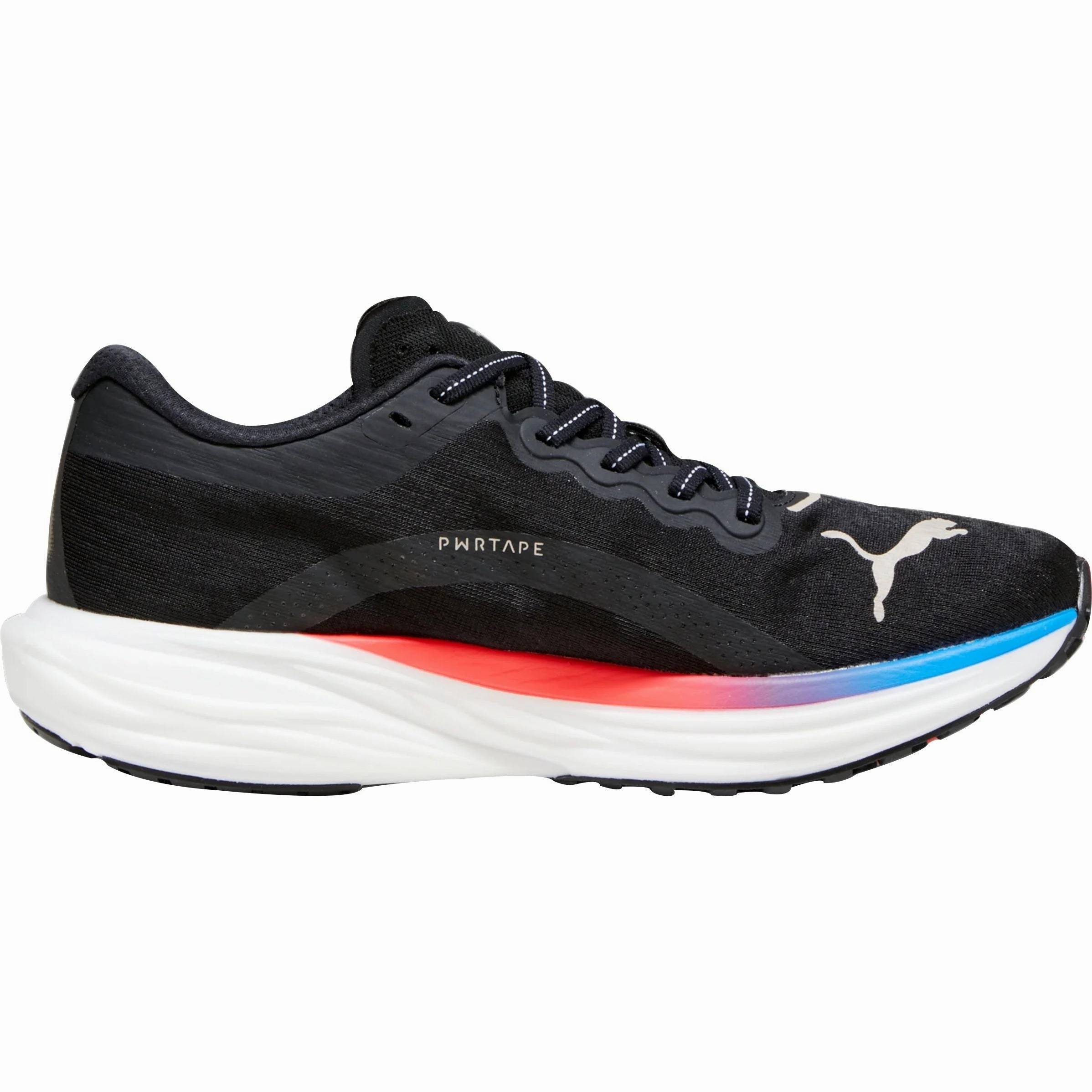Gapless Stride Transition Park running need Puma Deviate Nitro 2 Mens Running Shoes - Black