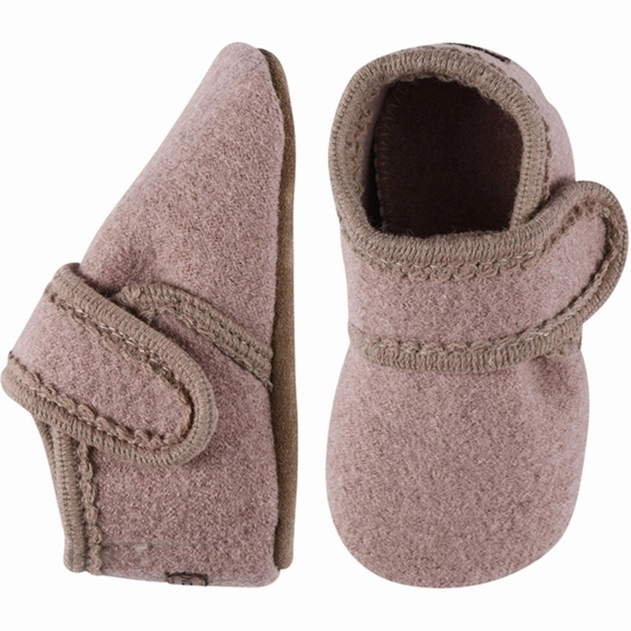 Non Binding Edge Design Torsion Support MELTON Wool Slippers Classic Fawn