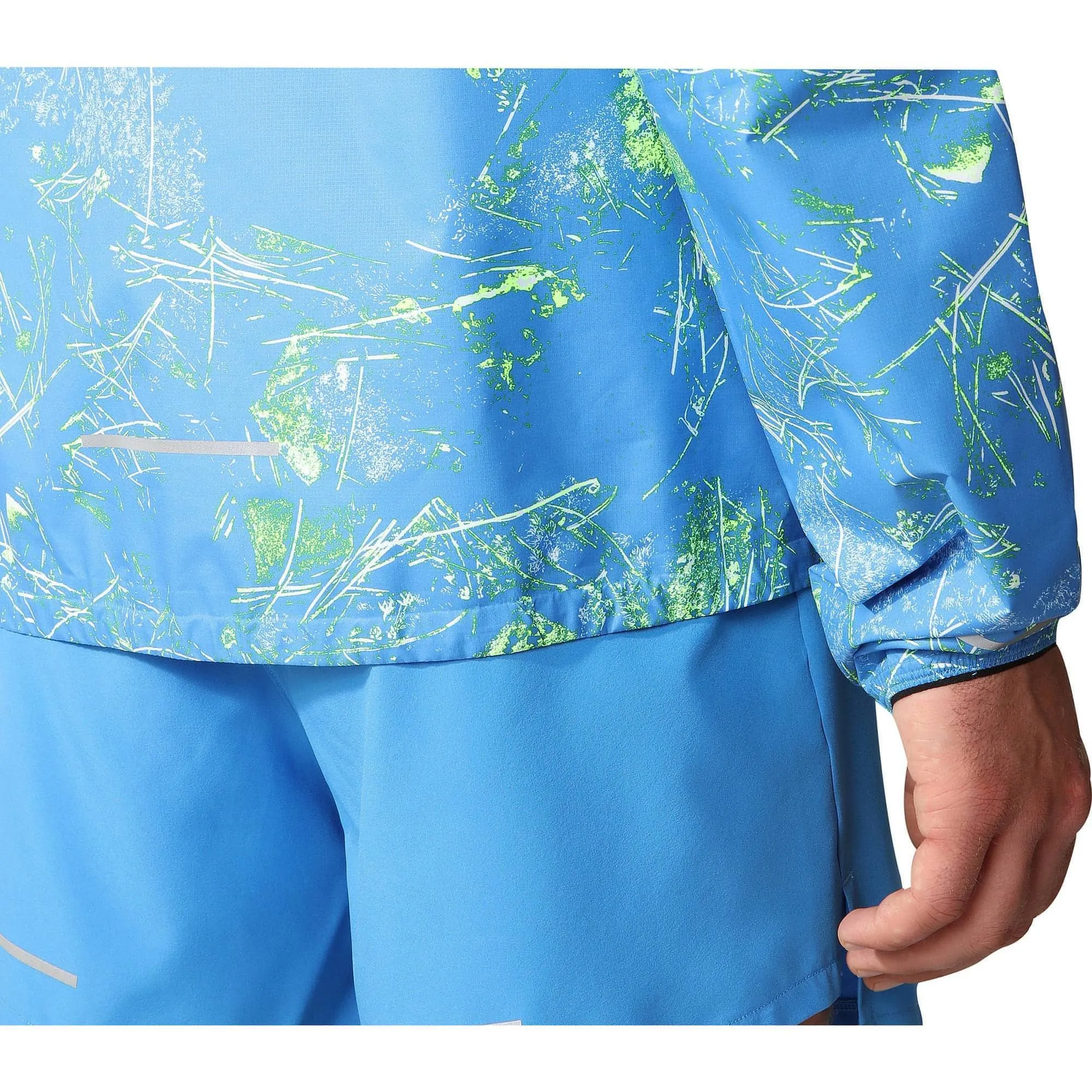 Anti Pill Treatment The North Face Higher Mens Running Jacket - Blue