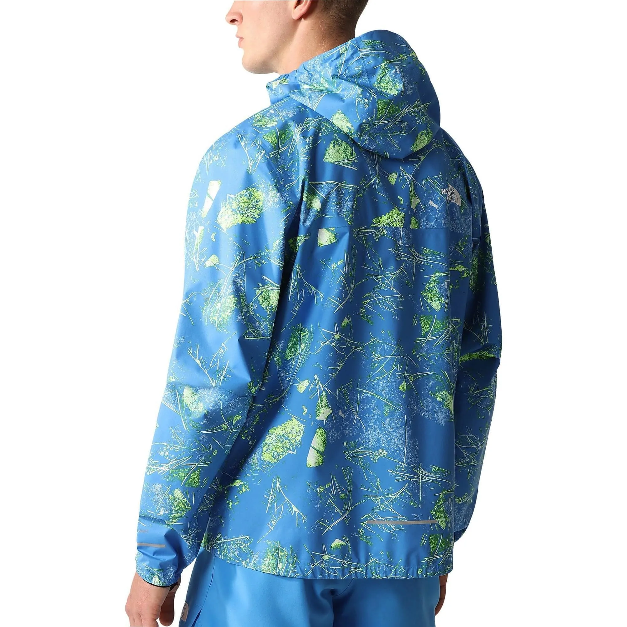 The North Face Higher Mens Running Jacket - Blue Trendy Protection Trail Tested