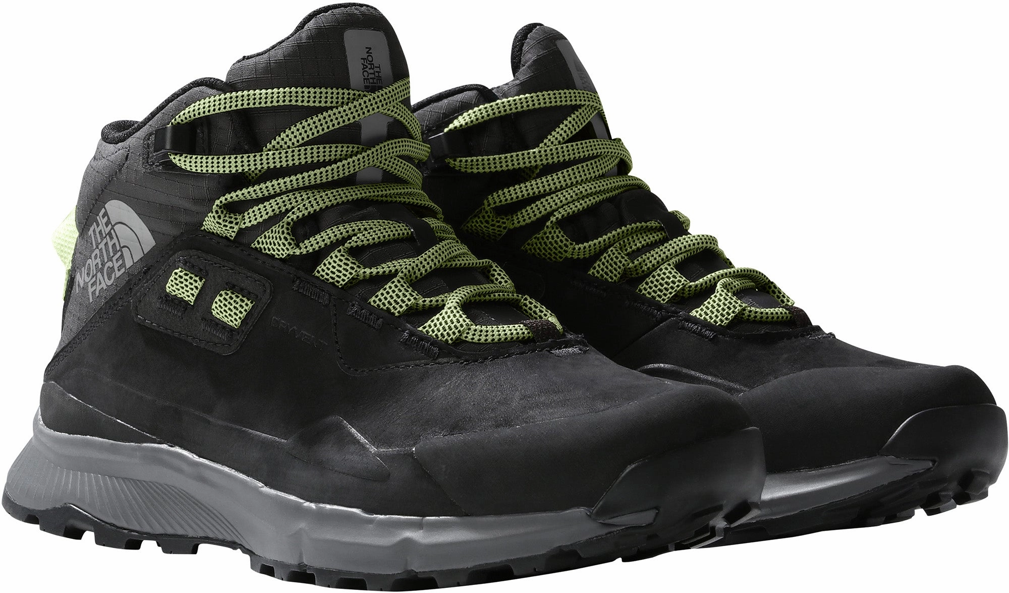 The North Face Cragstone Leather Mid Waterproof Womens Walking Boots - Black forest hikes