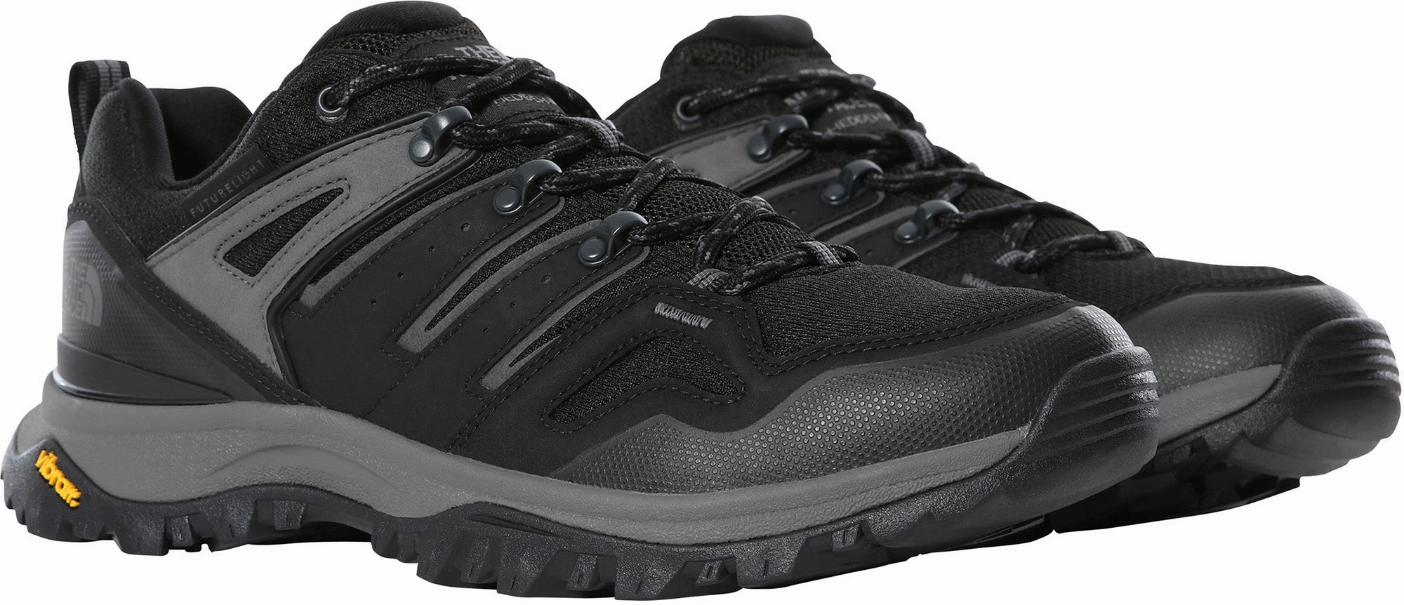 with laces for post - workout recovery The North Face Hedgehog FutureLight Mens Walking Shoes - Black