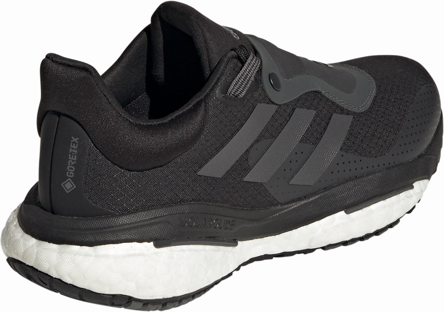 running in a gorge area shoes adidas Solar Glide 5 GORE-TEX Womens Running Shoes - Black