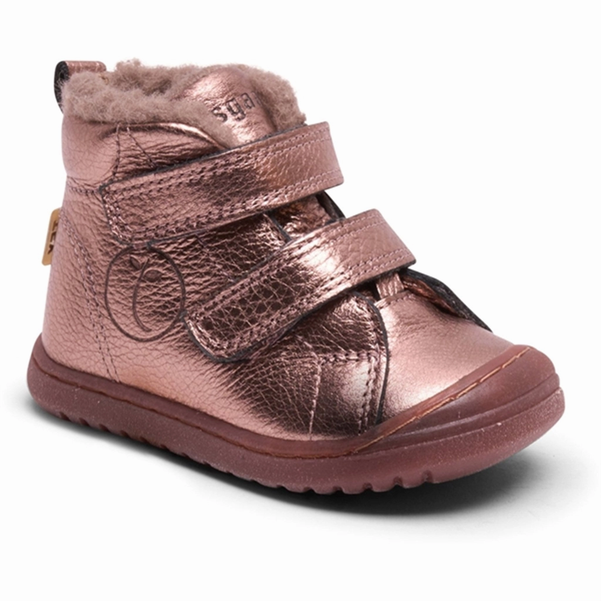 Grippy Outsole Snowy Path Bisgaard Rudi V Tex Shoes Rose Gold Metallic