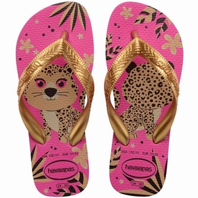 Havaianas Kids Sandals Top Pets Pink Flux Net Air Adjustable