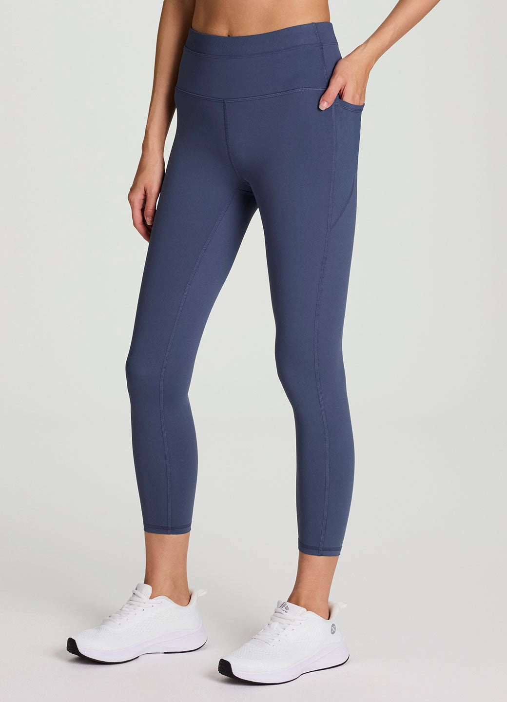 Always In Motion 7/8 Legging Stretch Wear Grid Pattern