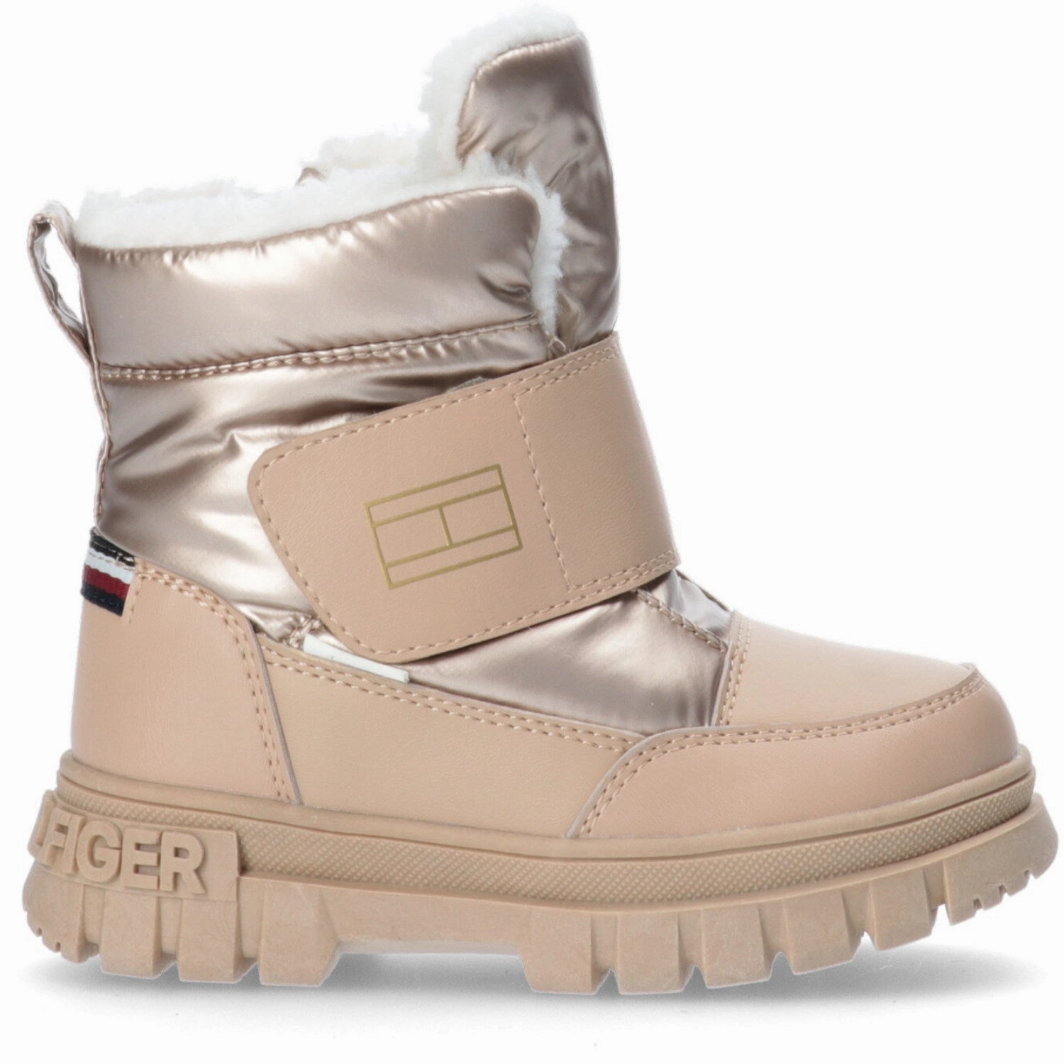 Anti-bacterial Tommy Hilfiger Bronze Fur Boot