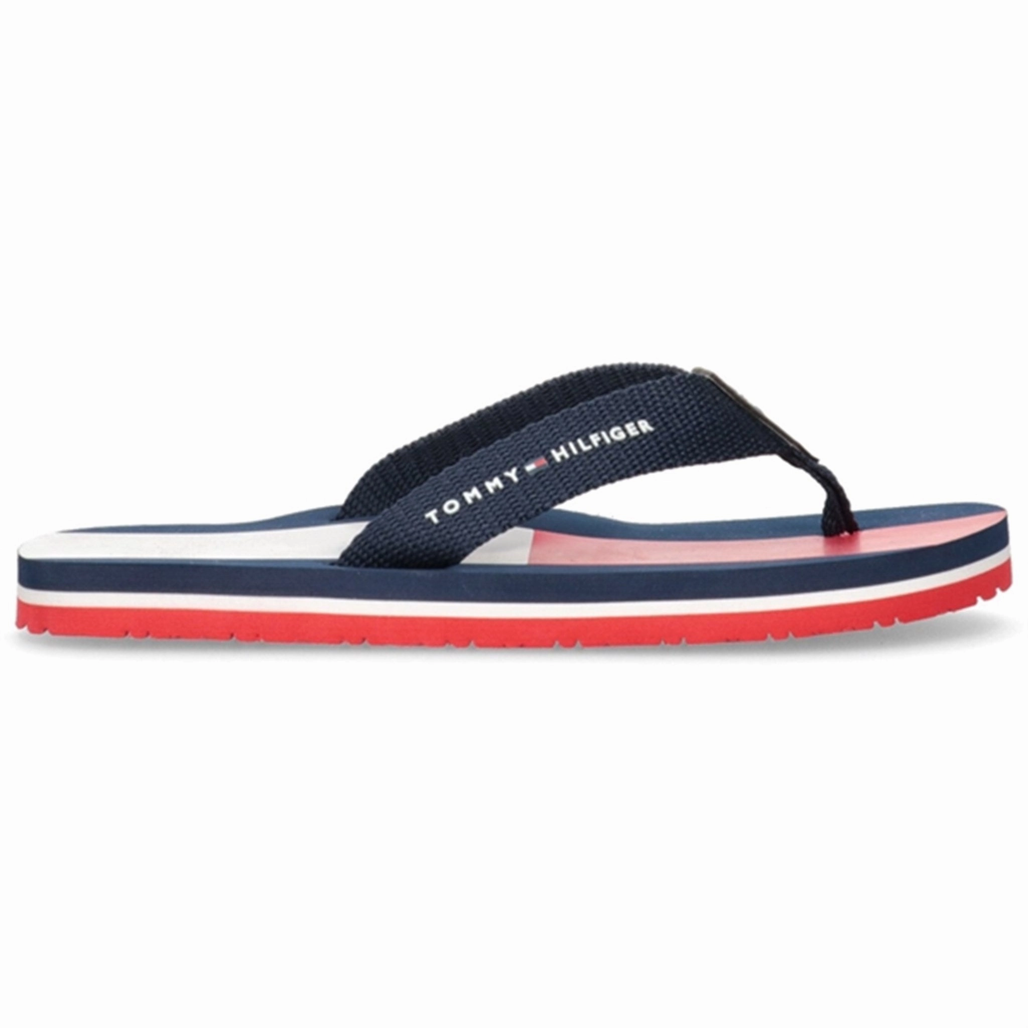 Tommy Hilfiger Flag Flip Flop Blue Rubber Sole breathable materials
