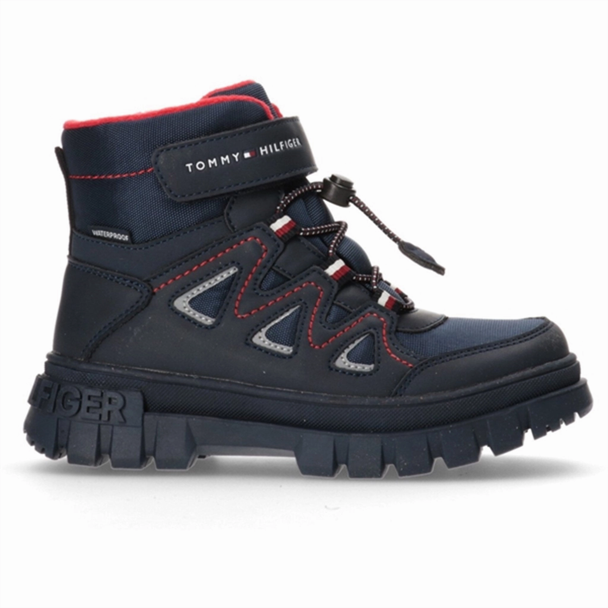 Tommy Hilfiger Lace-Up Bootie Blue Simple Look