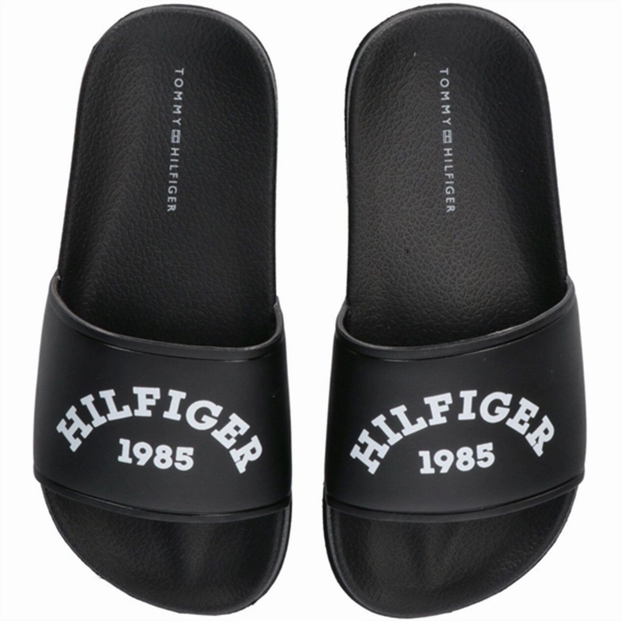 Cushioned Insole Harbor Day Tommy Hilfiger Logo Pool Slide Black