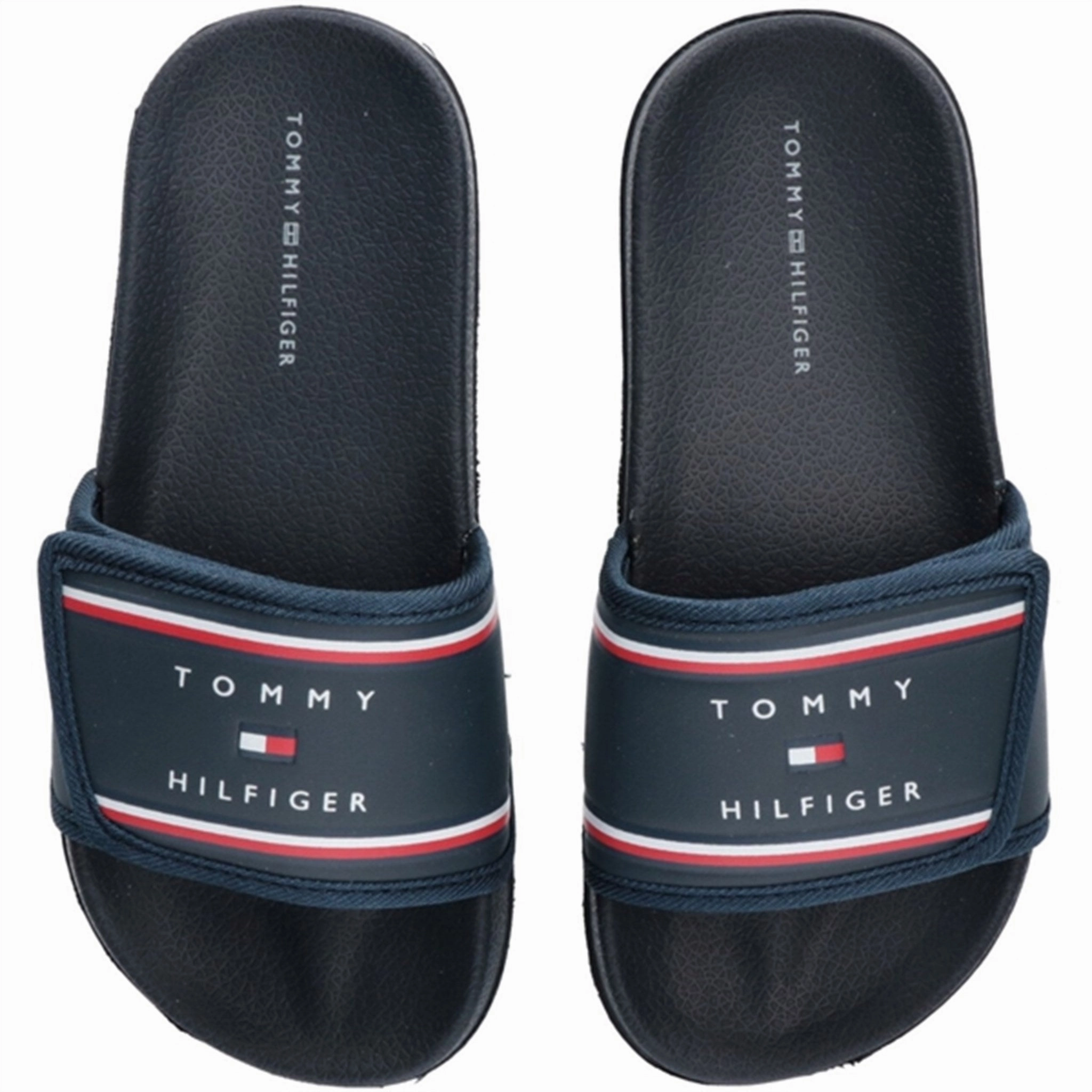 Comfortable Sandals for Men Tommy Hilfiger Maxi Velcro Pool Slide Blue