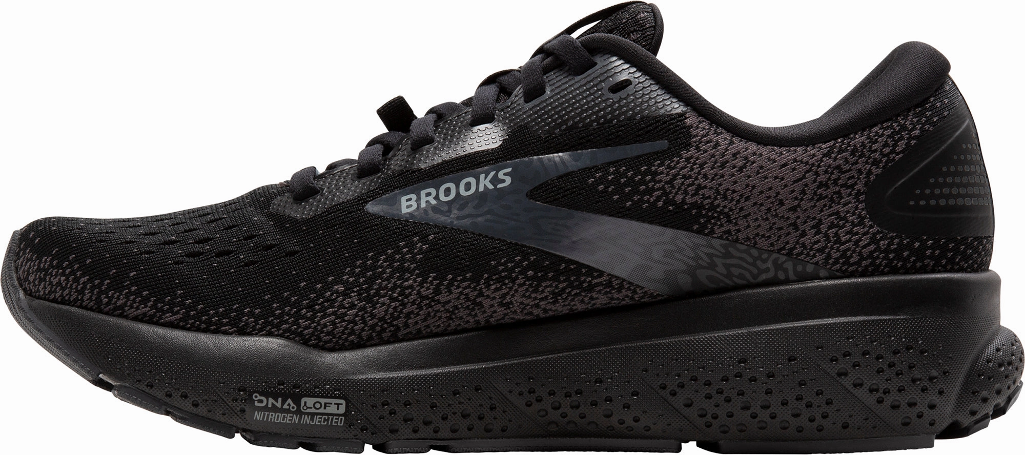 Brooks Ghost 16 GORE-TEX Mens Running Shoes - Black Non Restrictive Forefoot