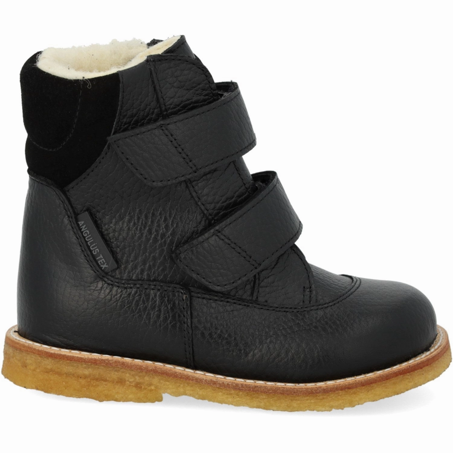 Seamless Comfort River Crossing Angulus Black TEX Boot with Velcro Closure