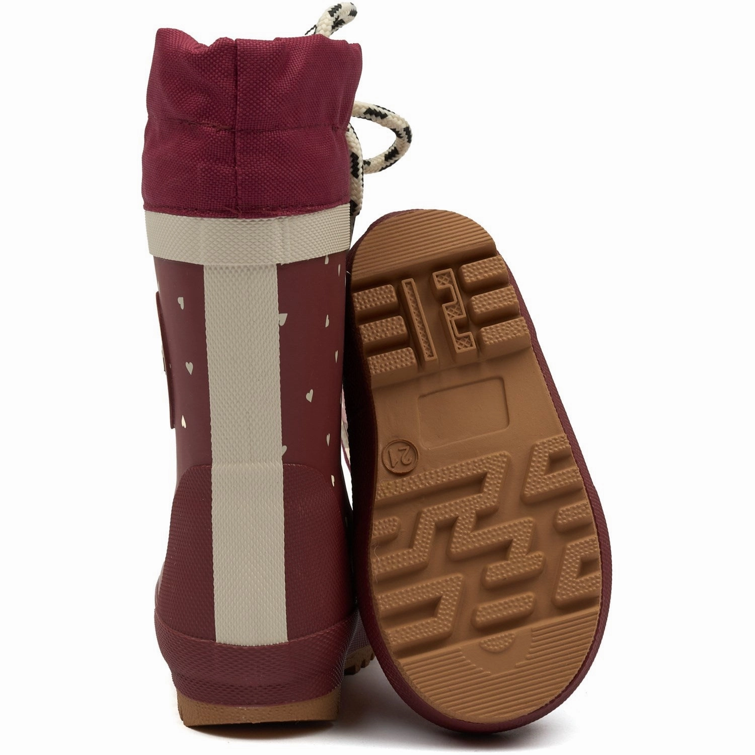 Ergonomic Fit Quick Drying Pom Pom Heart GumBoots? Thermo