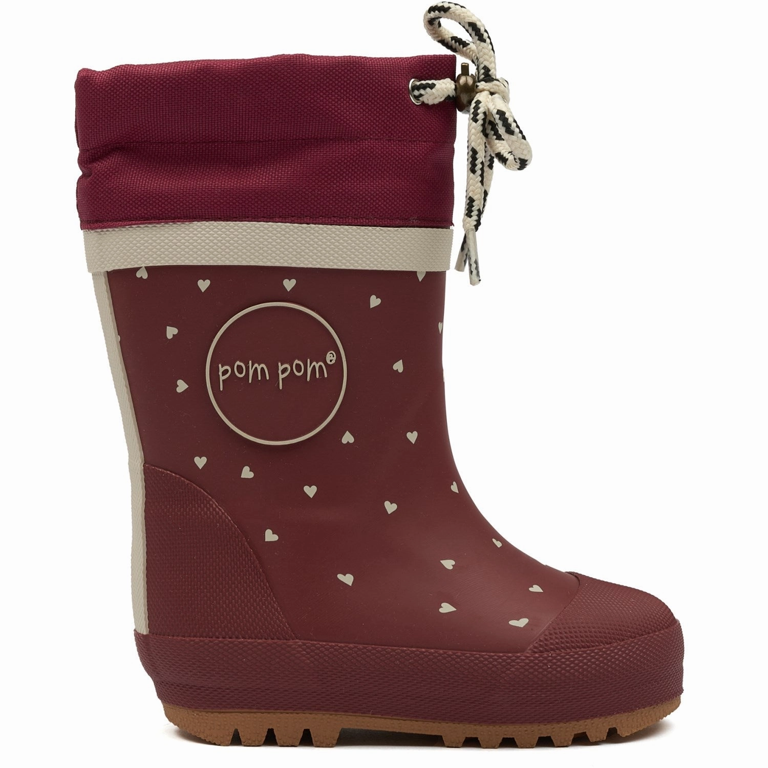 Pom Pom Heart GumBoots? Thermo Winter Fashion