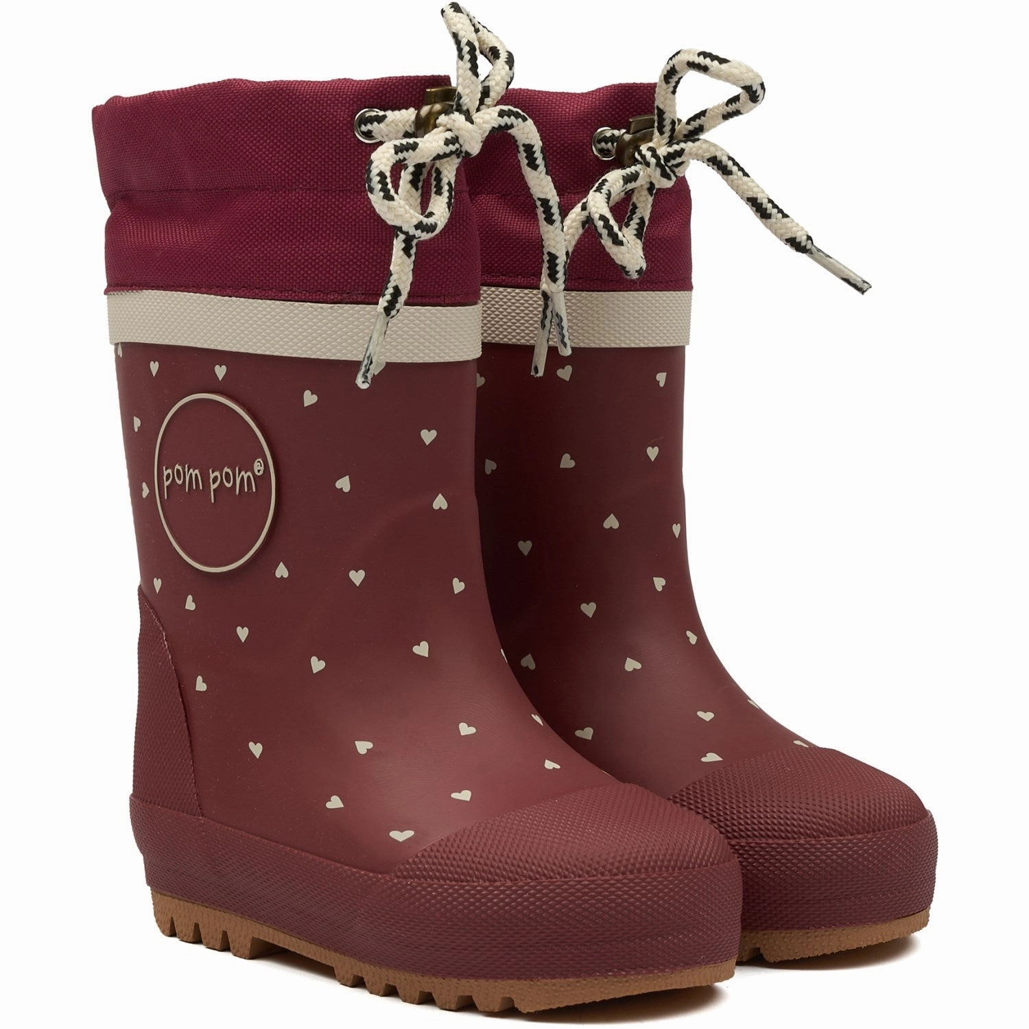 Protective Finish Winter Walker Pom Pom Heart GumBoots? Thermo