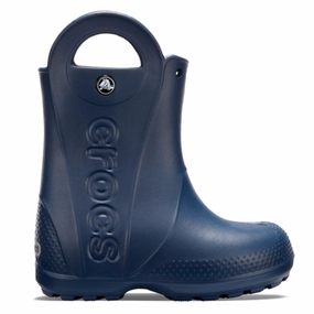 Padded Interior Rural Traveler Crocs Handle It Rain Boots Navy