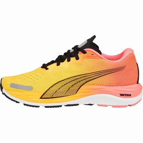 neon running wear Puma Velocity Nitro 2 Womens Running Shoes - Orange