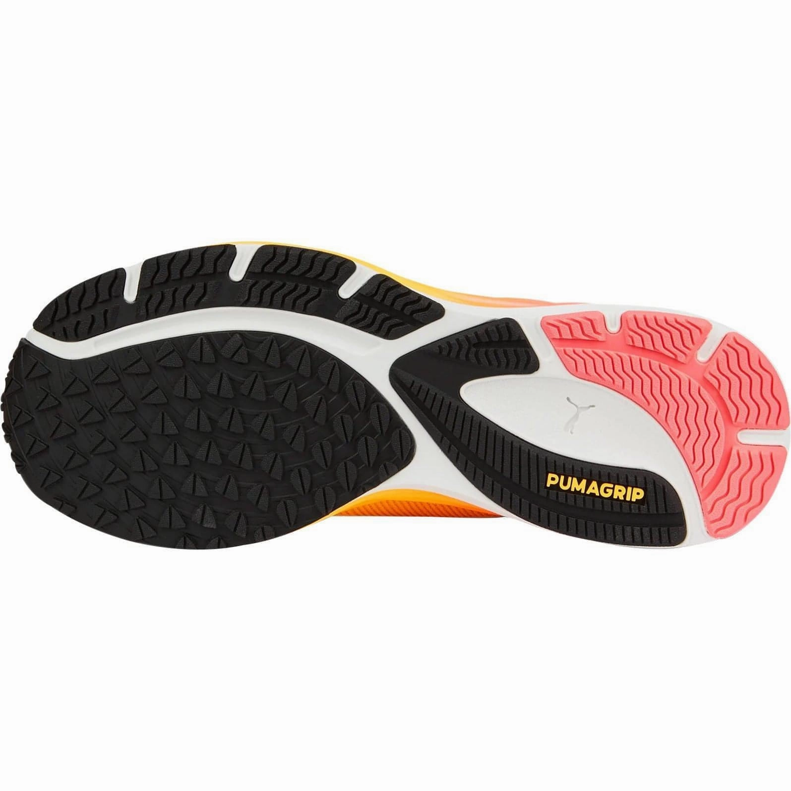 Flexible Groove Technology logo - branded running gear Puma Velocity Nitro 2 Womens Running Shoes - Orange