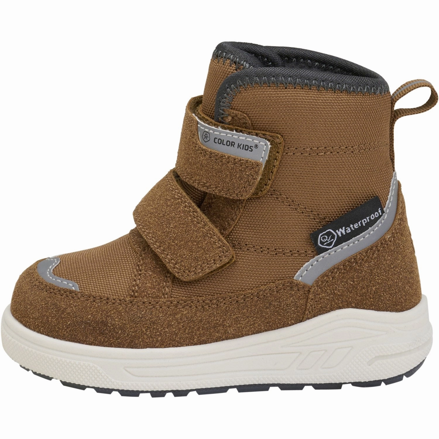 Color Kids Nuthatch Boots W. Velcro Waterproof Textile Lining