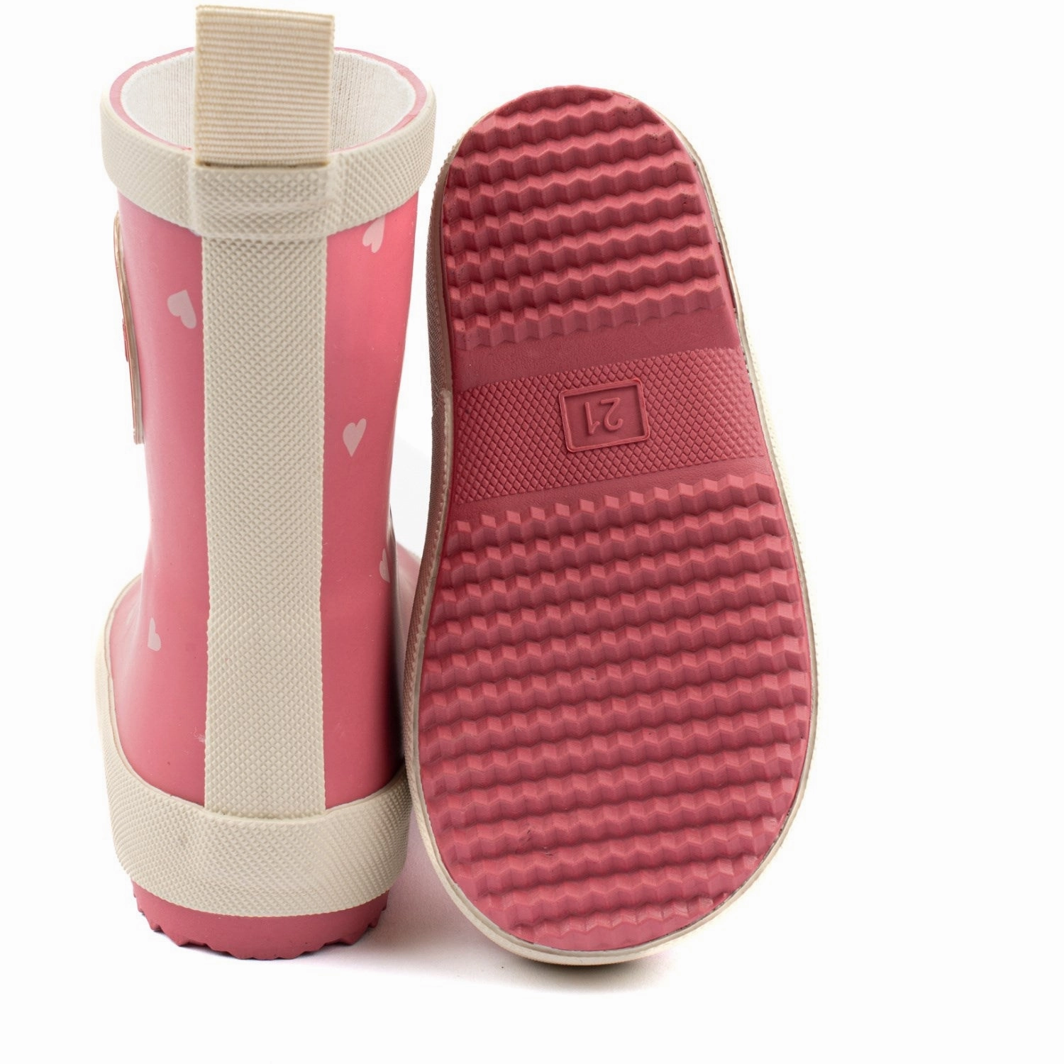 Pom Pom Heart AOP Rubber Boot AOP Western Pattern Urban Fit