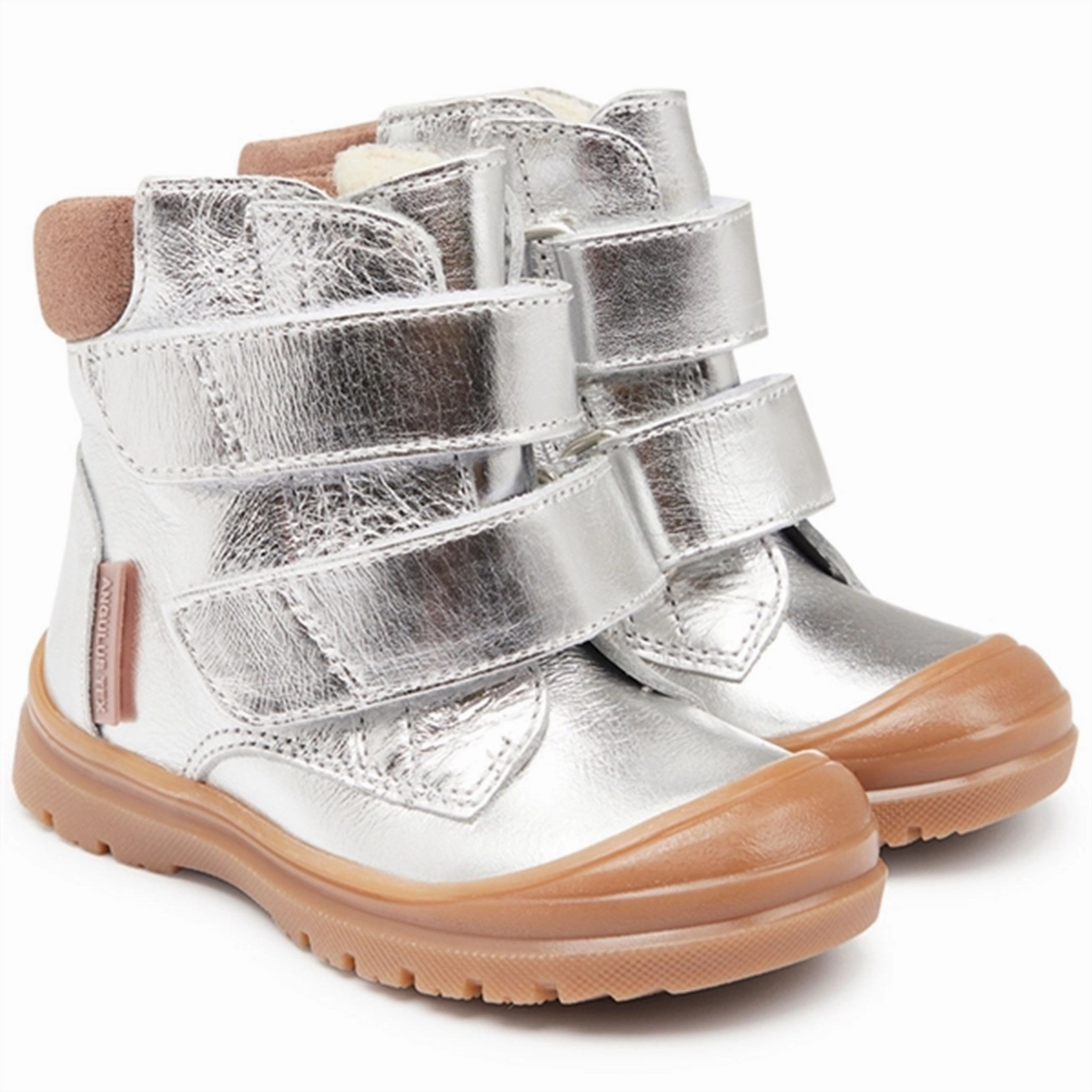 Energy Return Technology Angulus Starter Tex Boots With Velcro Silver/Pale Mauve