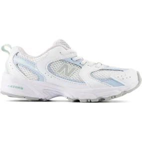New Balance 530 Kids Bungee Lace Sneakers White Thermal Regulating Liner