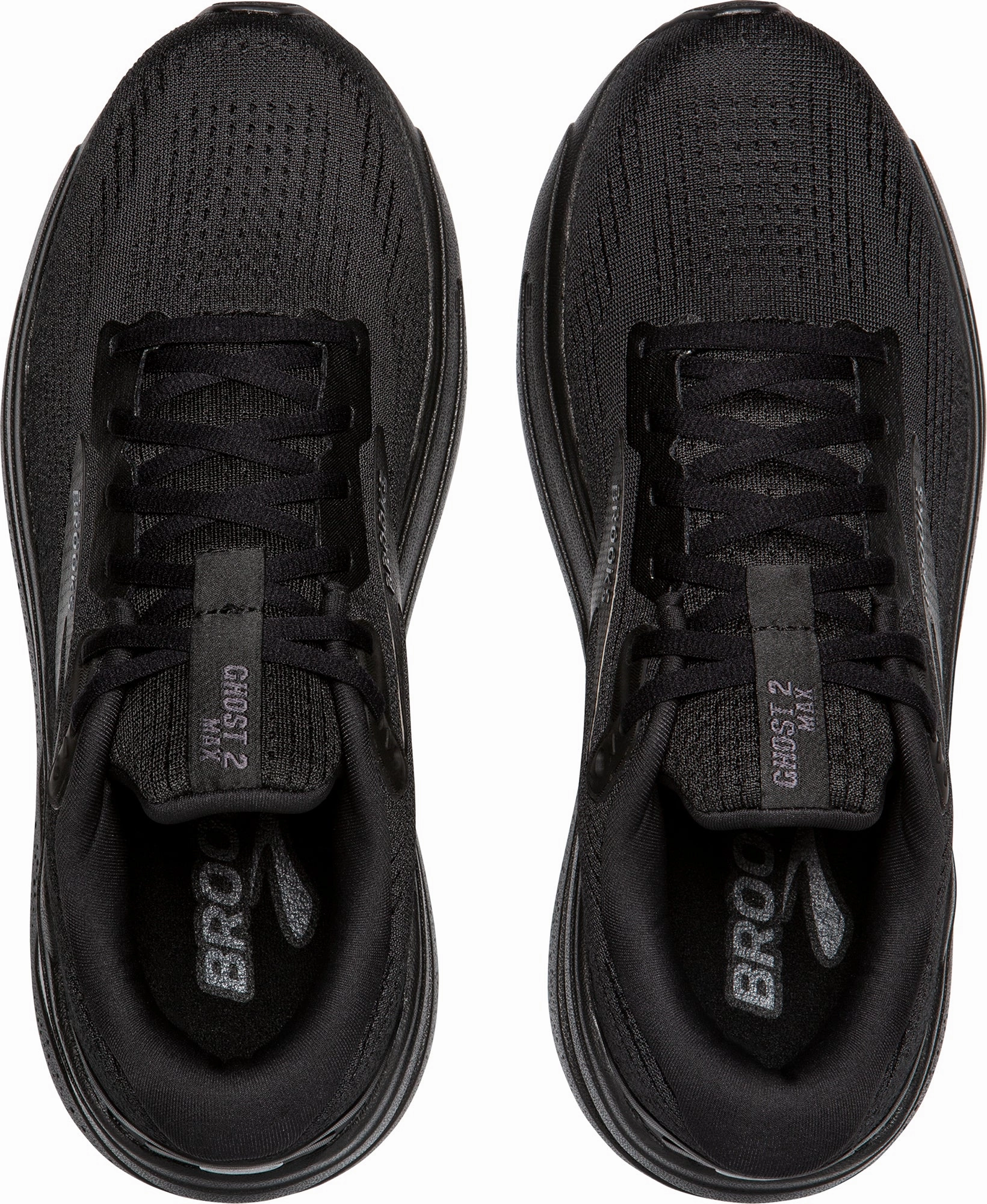 Rugged Brooks Ghost Max 2 WIDE FIT Womens Running Shoes - Black