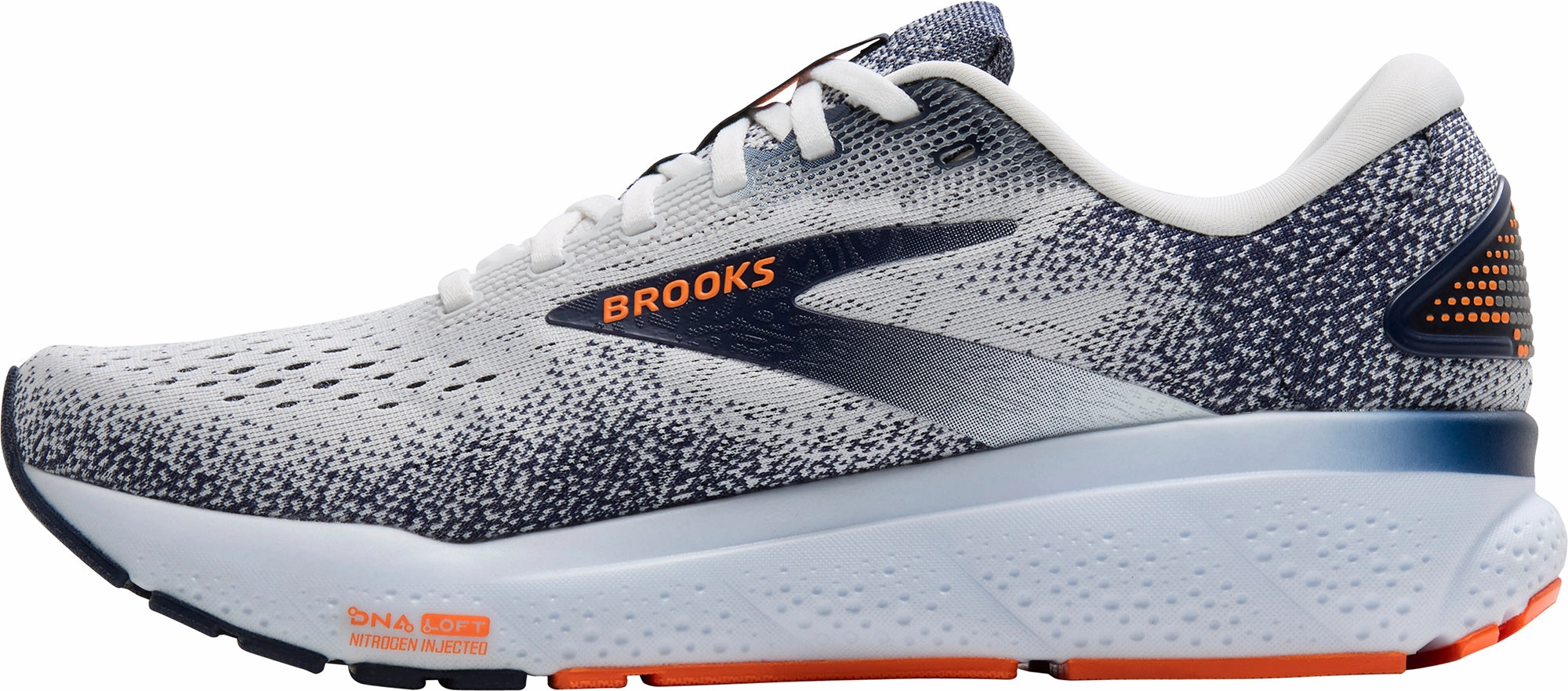 Brooks Ghost 16 Mens Running Shoes - White EVA - midsole - comfort shoes