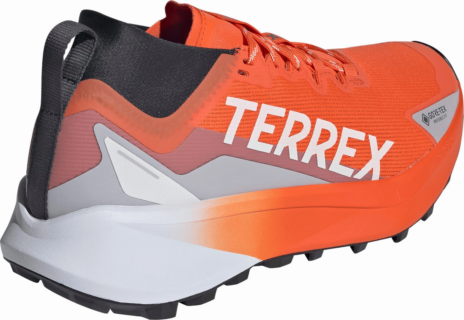 adidas Terrex Agravic GORE-TEX Mens Trail Running Shoes - Orange ReinforcedToe shoe covers