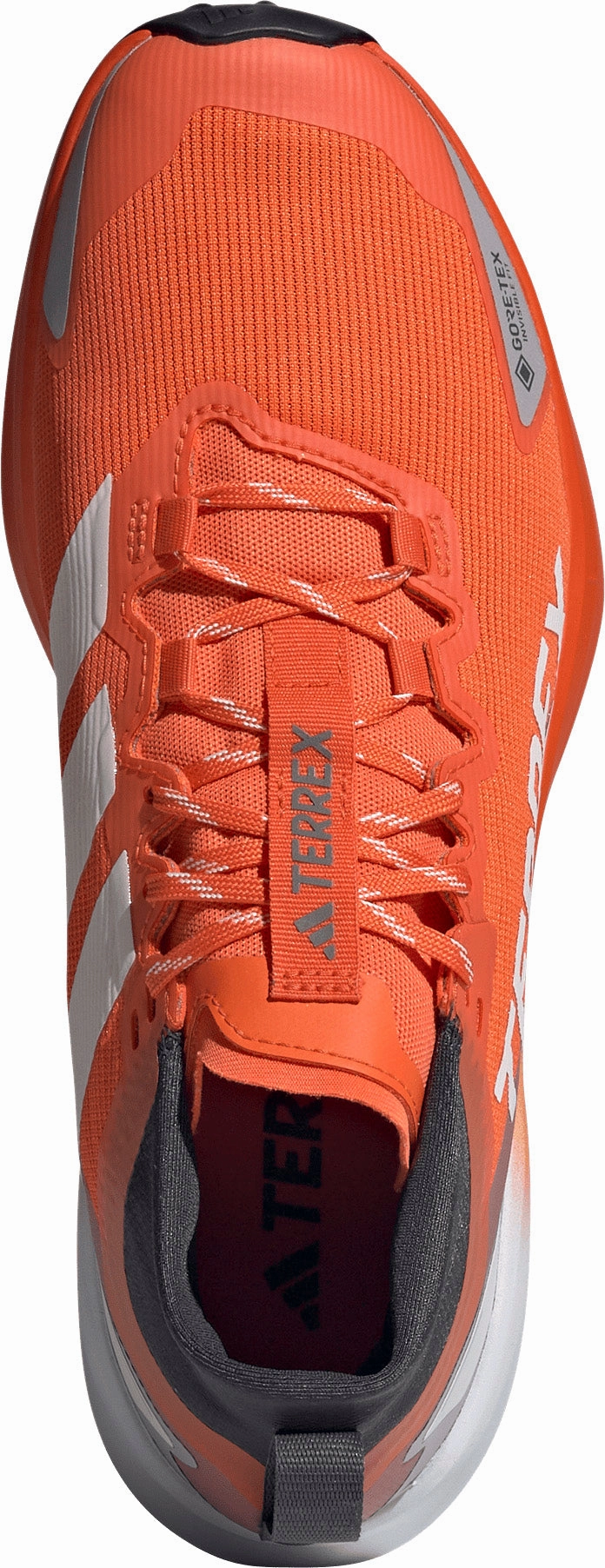 Tuned Stability Rails adidas Terrex Agravic GORE-TEX Mens Trail Running Shoes - Orange