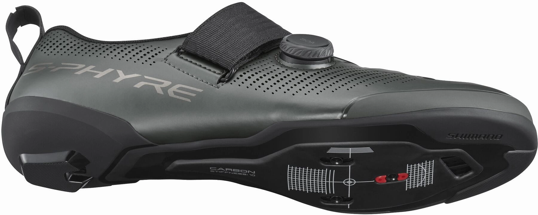 Shimano TR903 S-Phyre Road Cycling Shoes - Grey Built-in wear